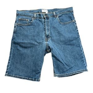 Saddlebred Men’s Bermuda Shorts Blue Jean‎ Denim Jorts Size 38